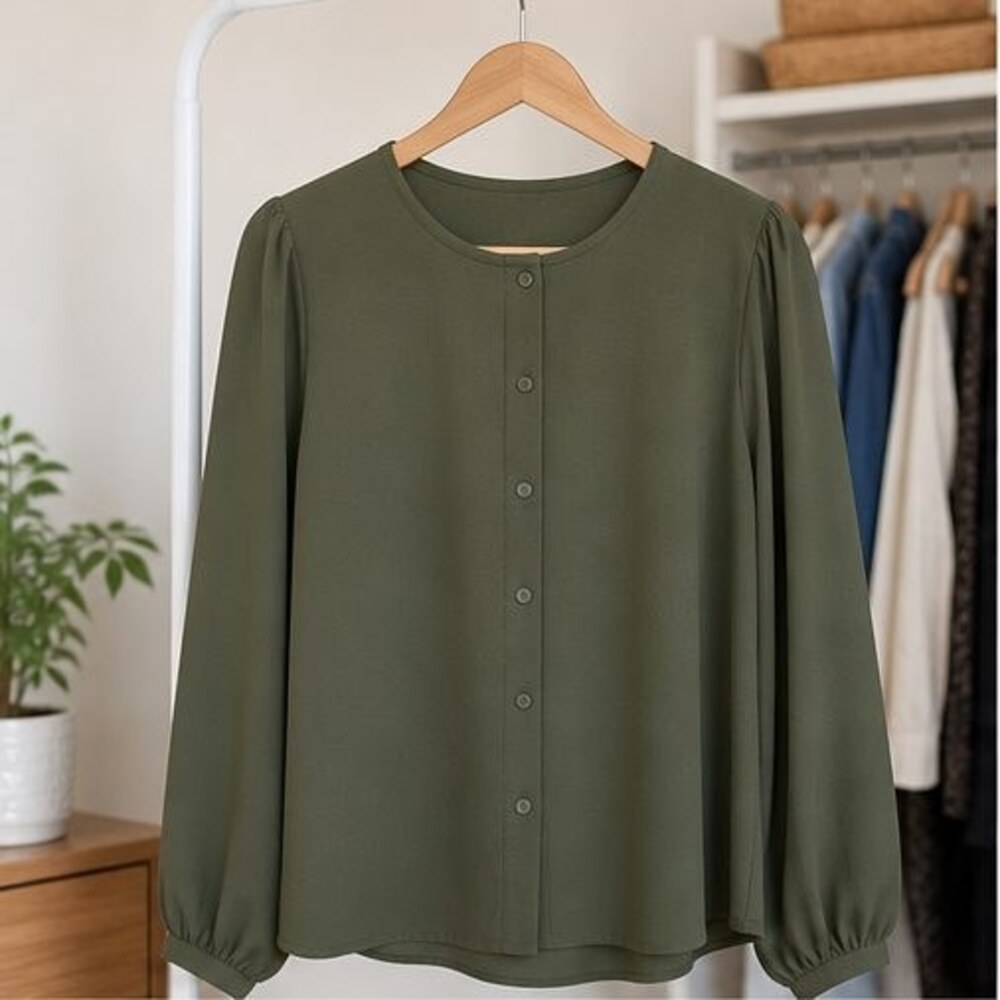 Olive Tunic Blouse